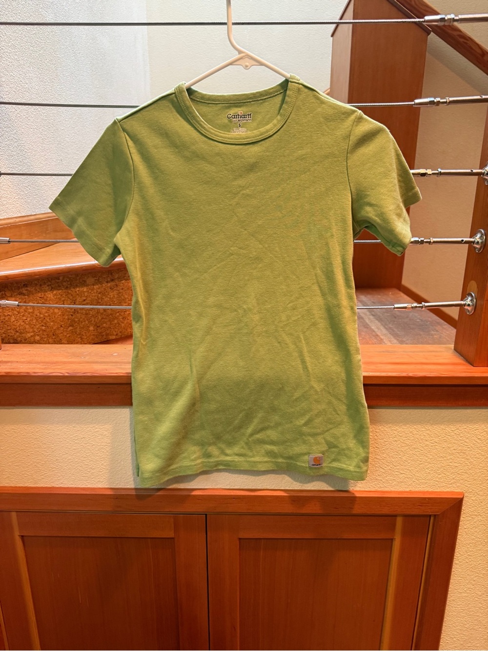 Carhartt Women's Small Green Short Sleeve Crewneck Work T-Shirt